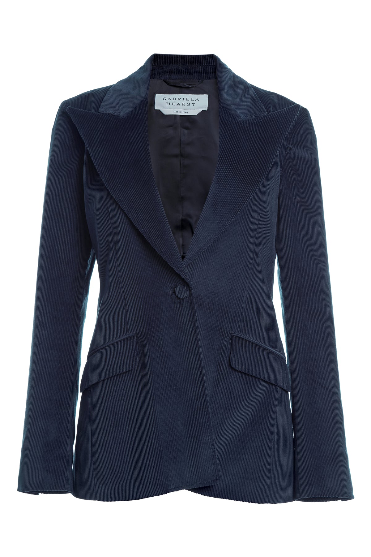 Leiva Blazer in Dark Navy Sea Island Cotton Corduroy