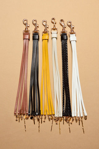 Leonora Charm in Black Snakeskin