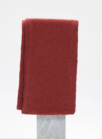 Burnt Sienna Cashmere Tulsi Knit Scarf - Folded Detail | Gabriela Hearst