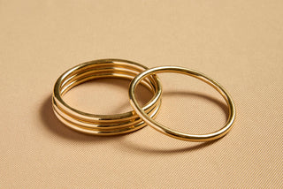 18K Gold Bangles - Interlocked Display | Gabriela Hearst