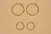 Small Loop Earrings in 18K Yellow Gold