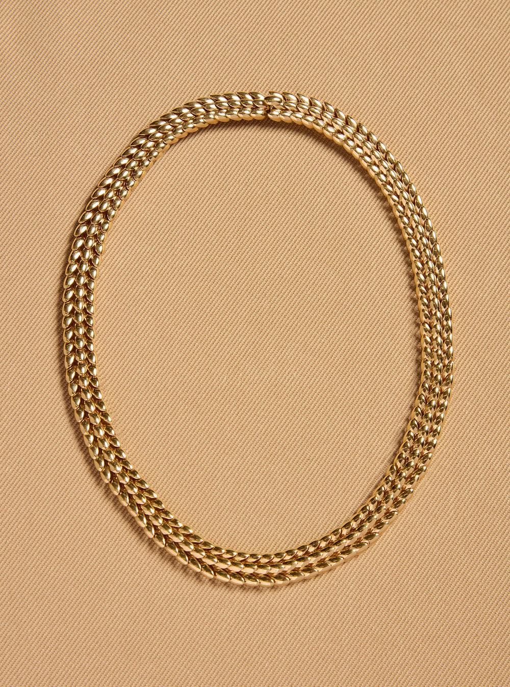 Braided Necklace in 18K Yellow Gold
