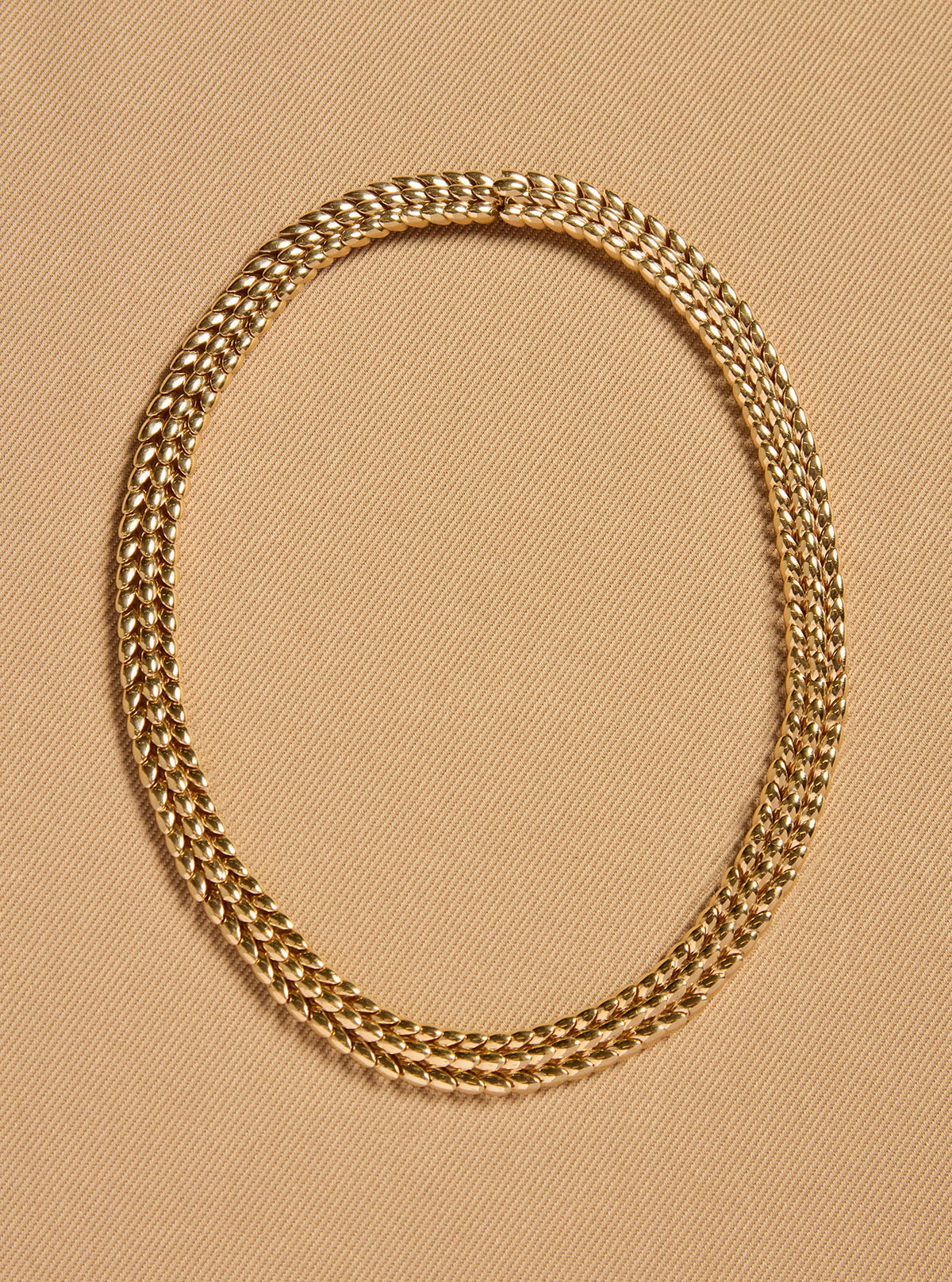 Braided Necklace in 18K Yellow Gold