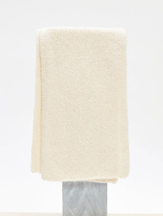 Ivory Cashmere Tulsi Knit Scarf - Folded View | Gabriela Hearst