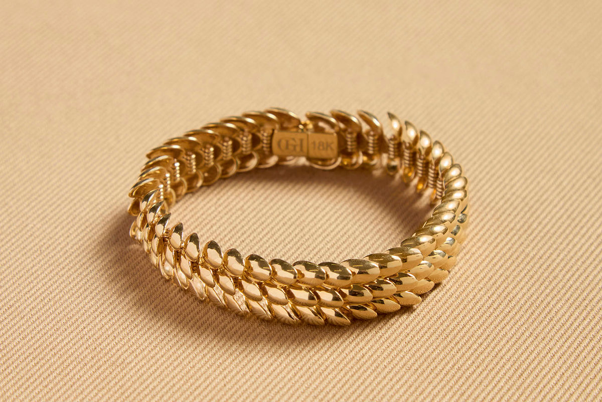Braided Bracelet in 18K Yellow Gold