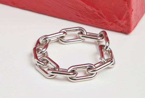 Chain Bracelet in 18K White Gold