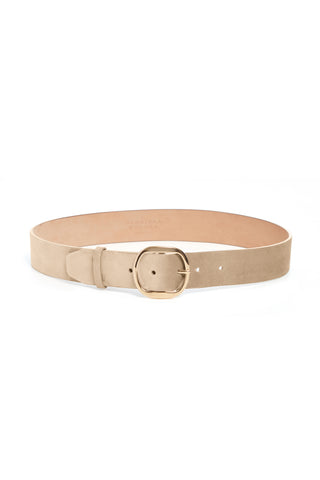 Elster Belt in Light Beige Suede