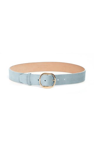 Elster Belt in Light Blue Suede