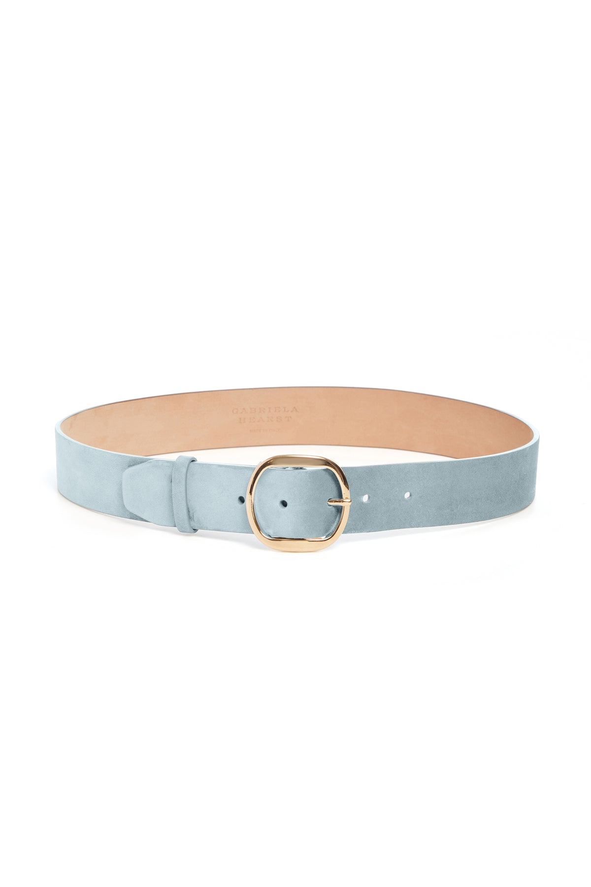 Elster Belt in Light Blue Suede