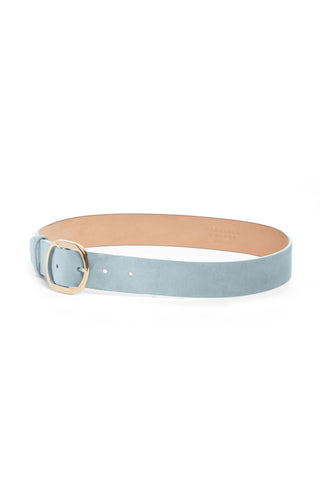 Elster Belt in Light Blue Suede