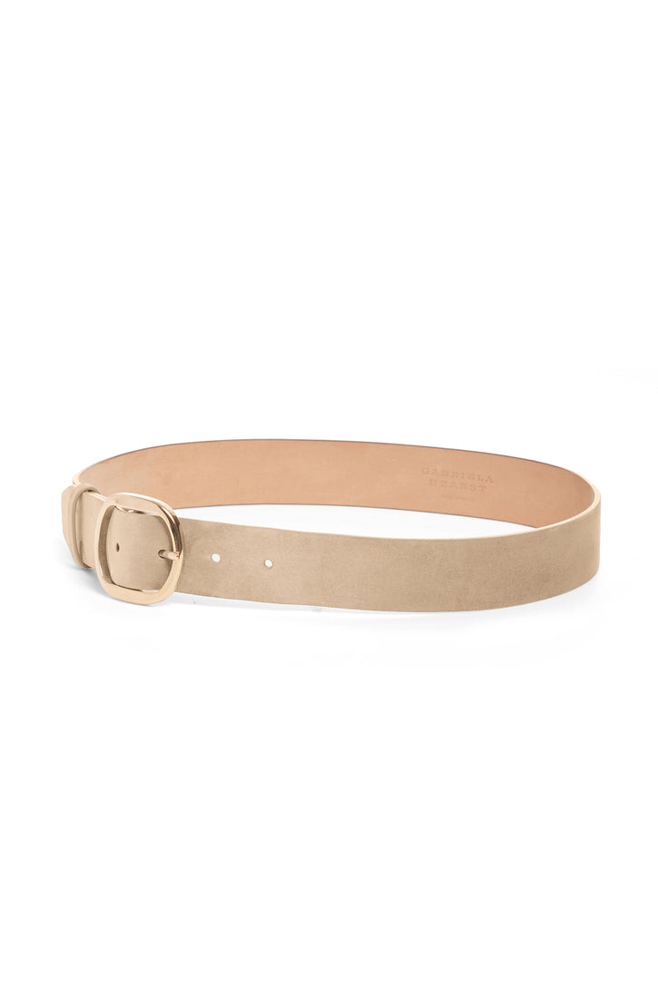 Elster Belt in Light Beige Suede