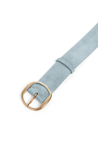 Elster Belt in Light Blue Suede