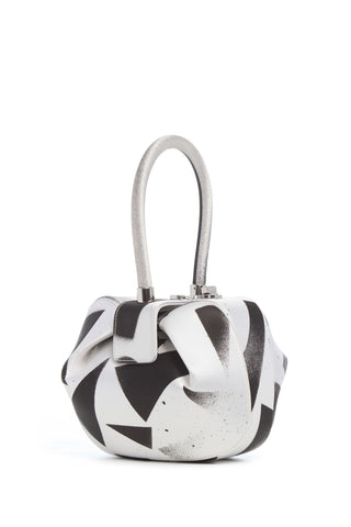Adam Pendleton x Gabriela Hearst Nina Bag in Black & White Satin № 2
