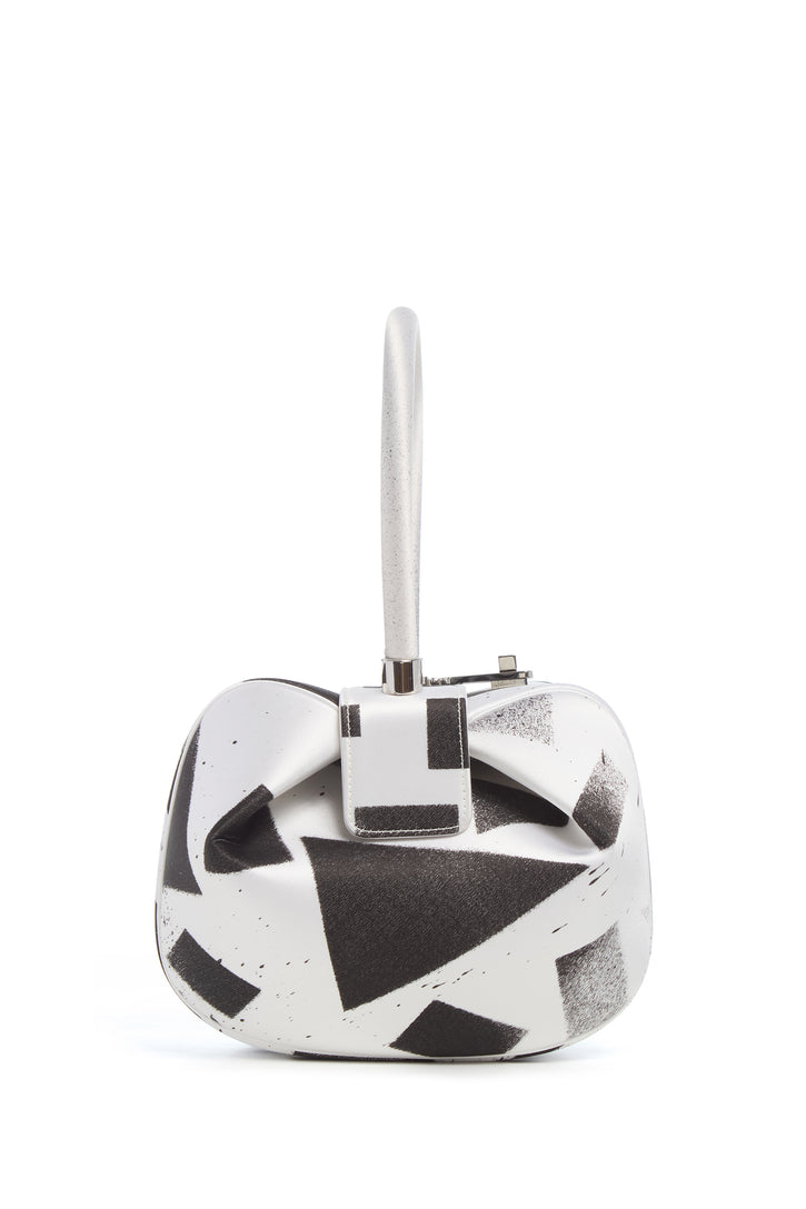 Adam Pendleton x Gabriela Hearst Nina Bag in Black & White Satin № 4
