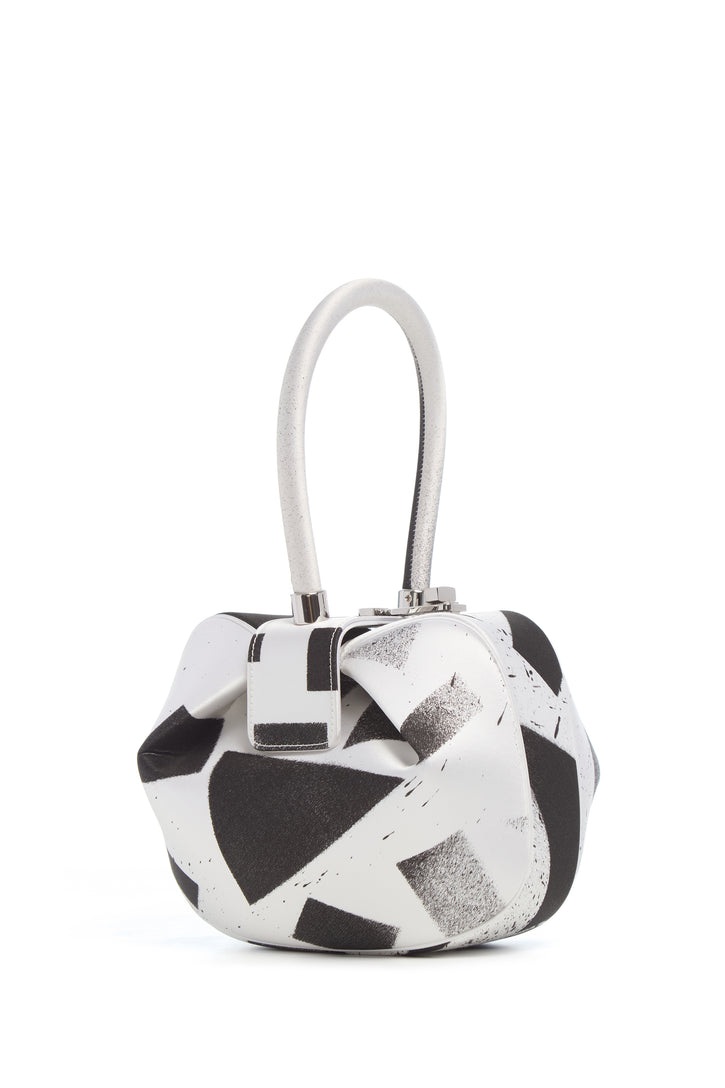 Adam Pendleton x Gabriela Hearst Nina Bag in Black & White Satin № 4
