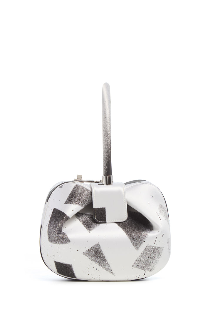Adam Pendleton x Gabriela Hearst Nina Bag in Black & White Satin № 4