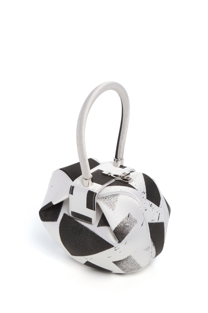 Adam Pendleton x Gabriela Hearst Nina Bag in Black & White Satin № 4
