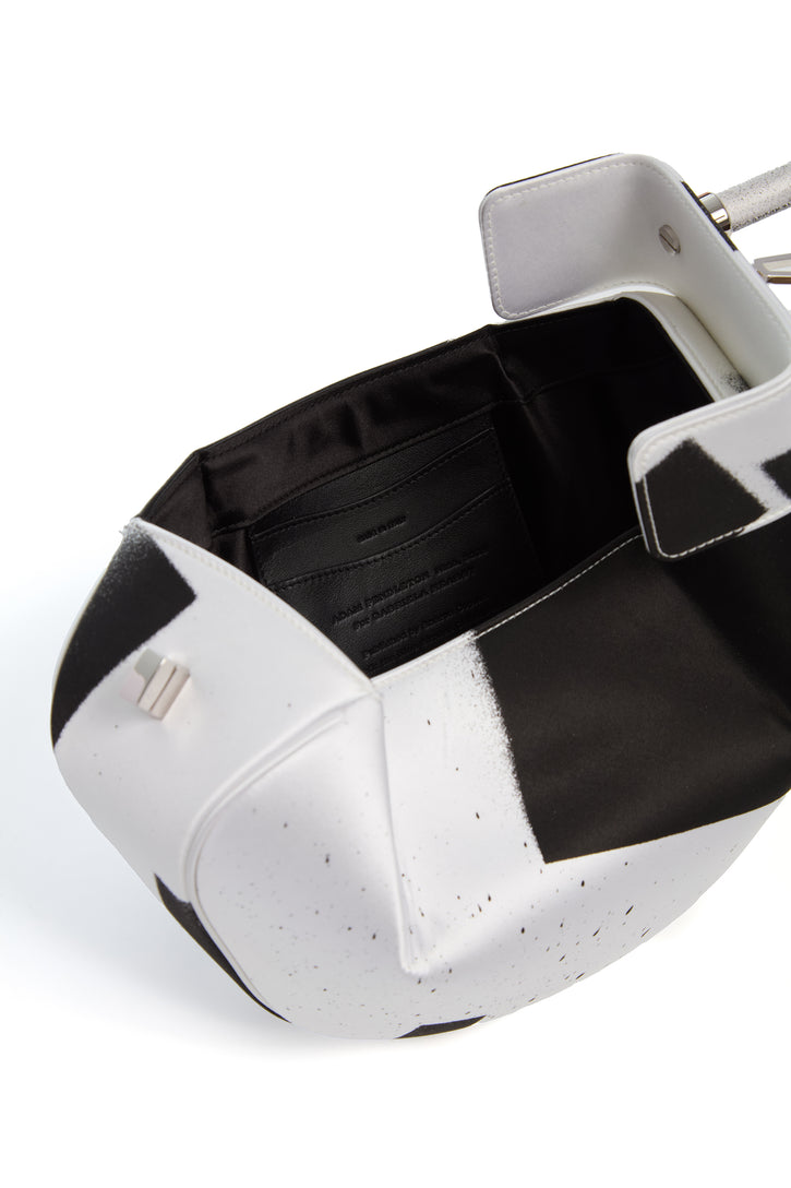 Adam Pendleton x Gabriela Hearst Nina Bag in Black & White Satin № 5
