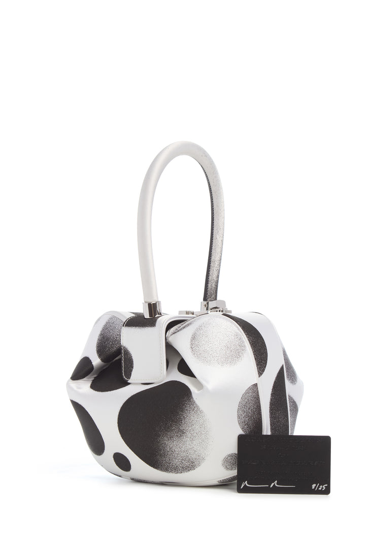 Adam Pendleton x Gabriela Hearst Nina Bag in Black & White Satin № 8