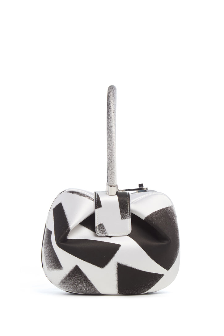 Adam Pendleton x Gabriela Hearst Nina Bag in Black & White Satin № 9
