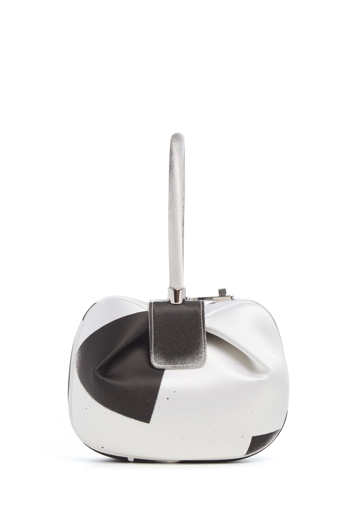 Adam Pendleton x Gabriela Hearst Nina Bag in Black & White Satin № 10