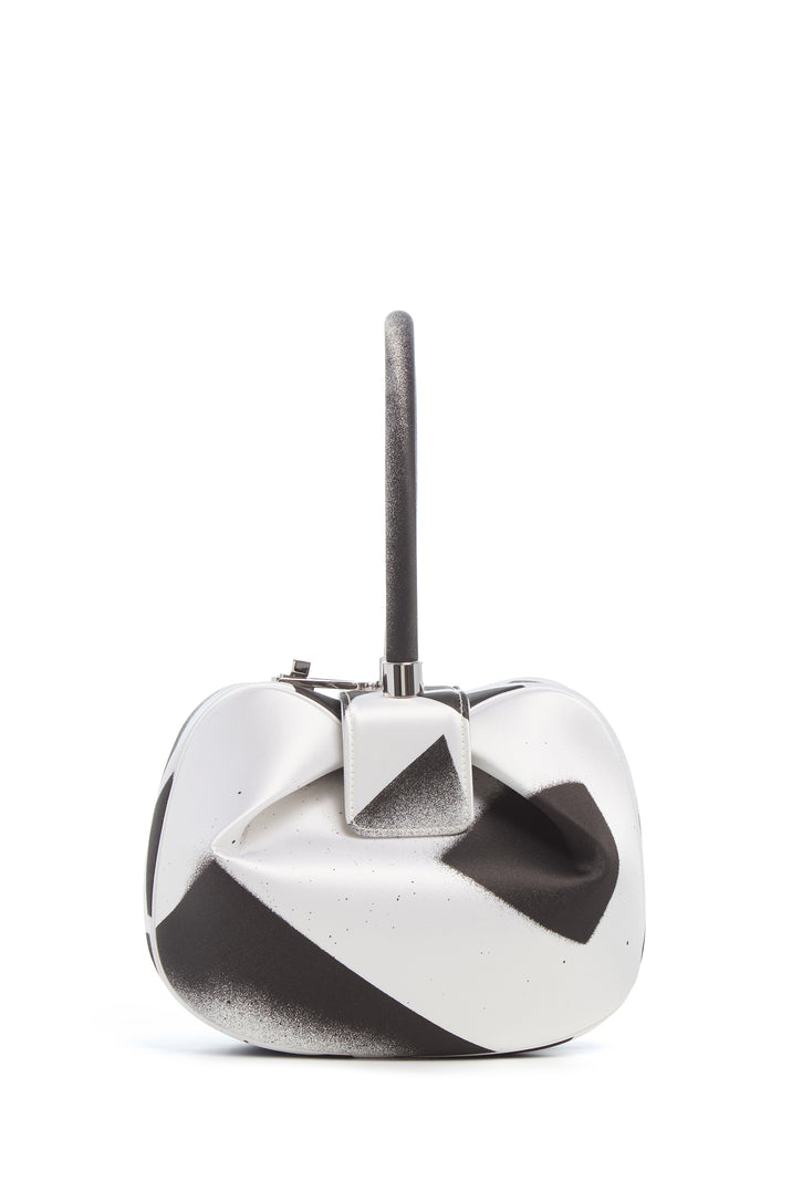 Adam Pendleton x Gabriela Hearst Nina Bag in Black & White Satin № 10