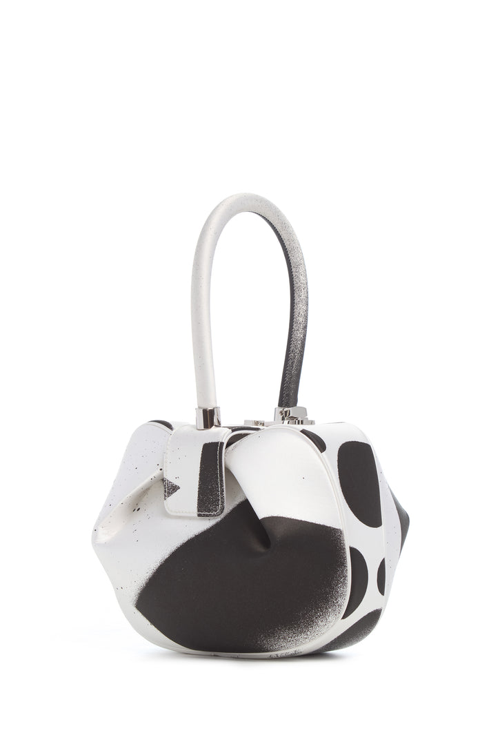 Adam Pendleton x Gabriela Hearst Nina Bag in Black & White Satin № 11