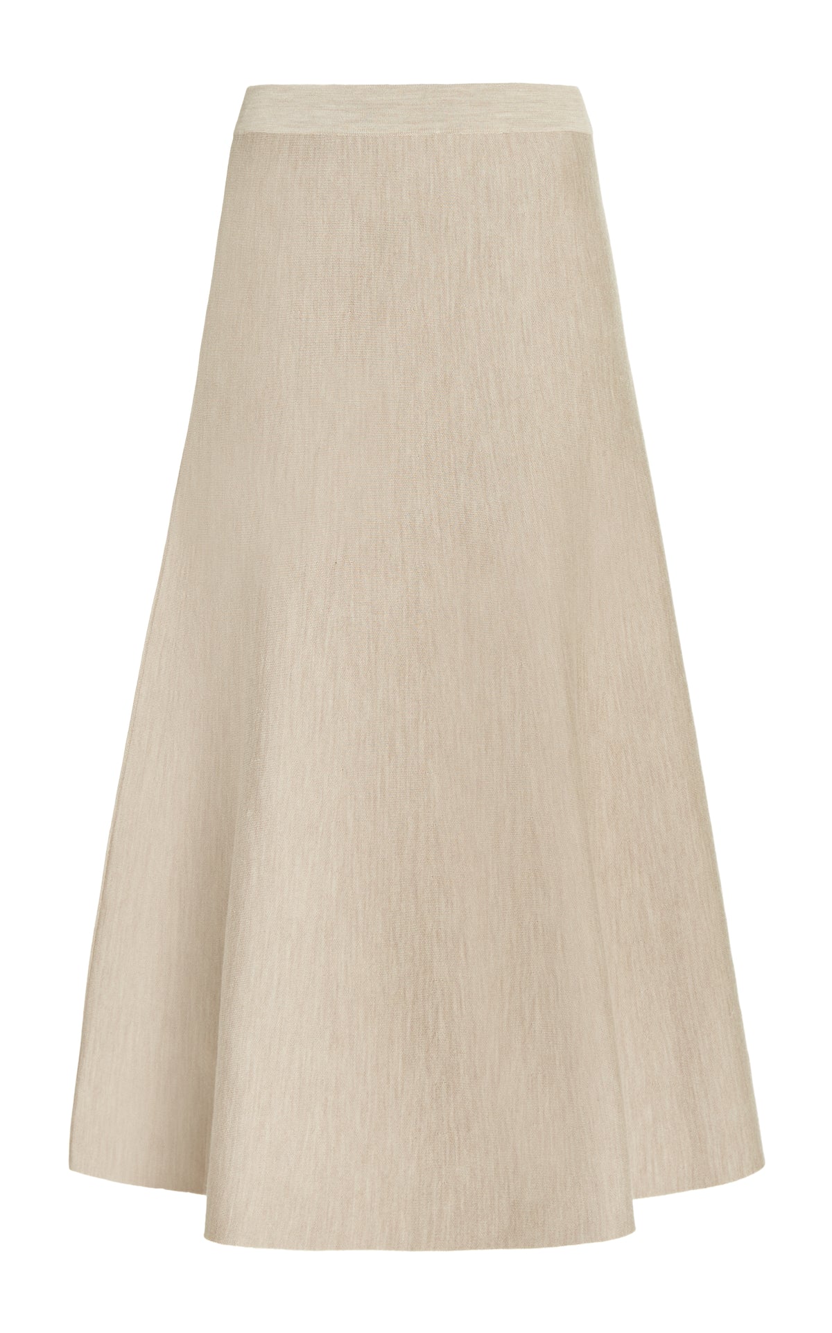Freddie Skirt in Oatmeal Cashmere Wool
