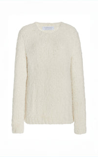 Lawrence Knit Sweater in Ivory Welfat Cashmere