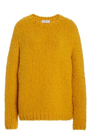Lawrence Knit Sweater in Saffron Welfat Cashmere