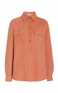 John Austin Shirt in Watermelon Recycled Cashmere