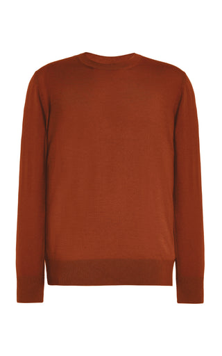 Palco Knit Sweater in Copper Merino Wool