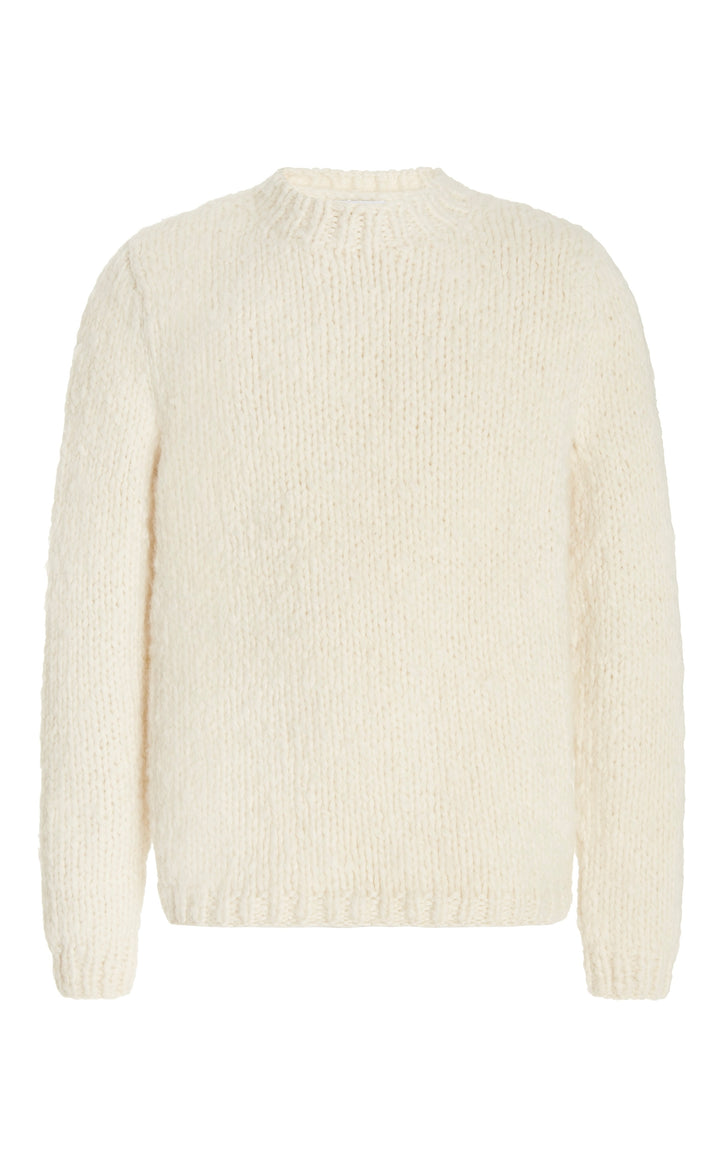 Lawrence Knit Sweater in Ivory Welfat Cashmere