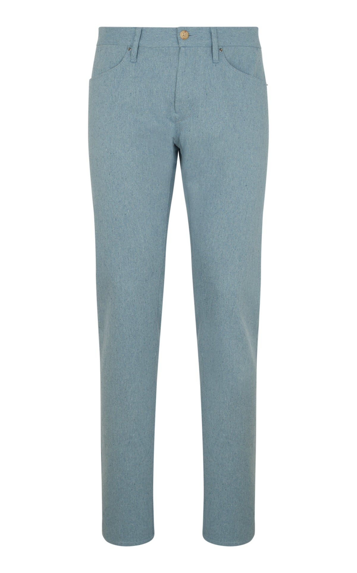 Anthony Five Pocket Pant in Light Blue Upcycled Melange Denim