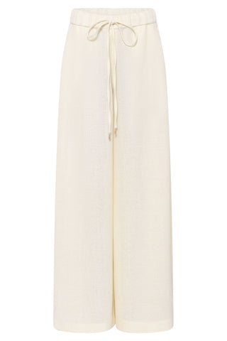 Ivory Alpaca Wool Gelos Wide-leg Pants - Flat Lay | Gabriela Hearst