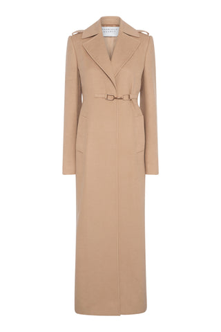 Dee Coat in Camel Double-face Recycled Cashmere