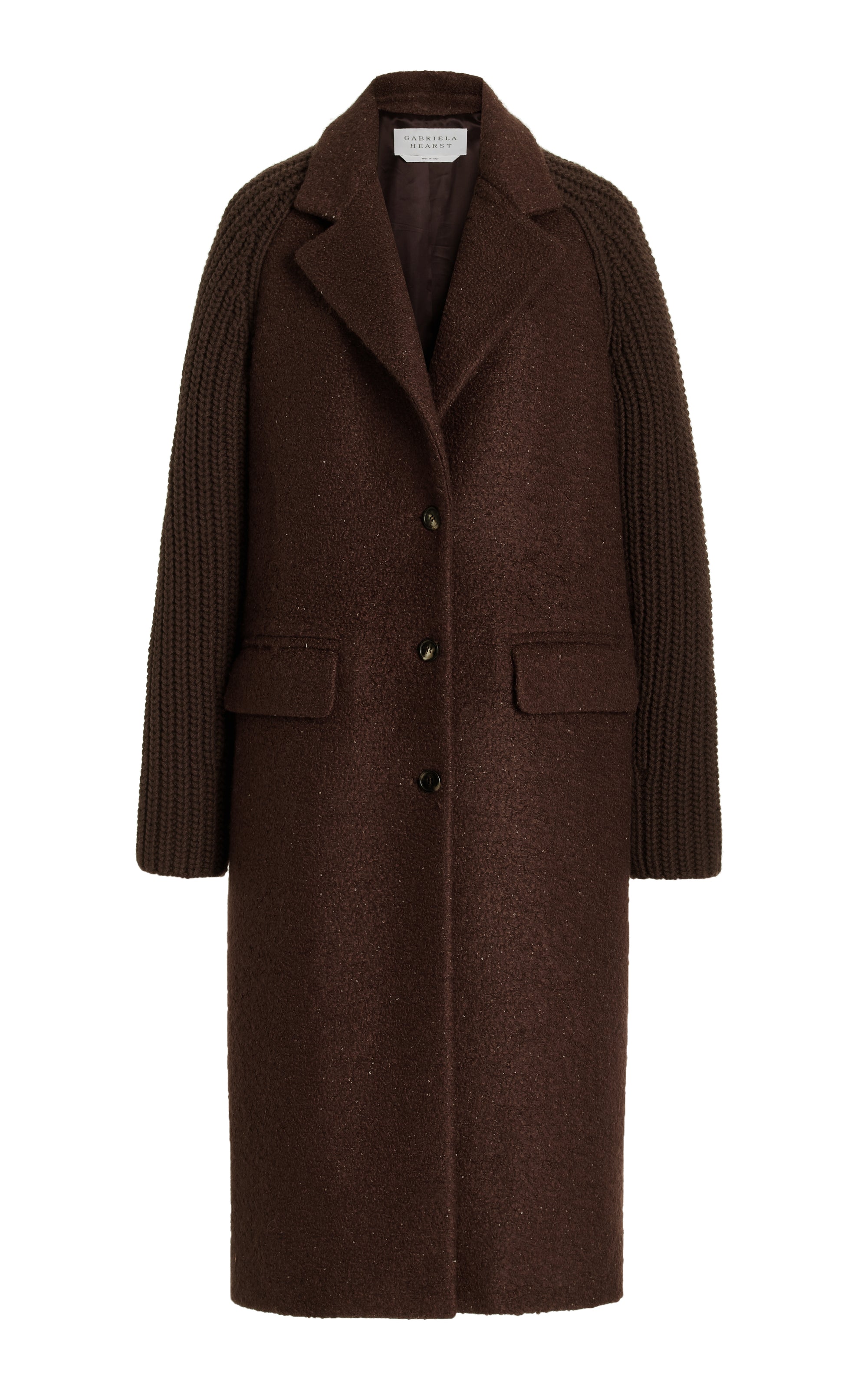 【関税込み】Gabriela Hearst グレー Houstt コート Charles Coat in Chocolate Cashmere Boucle – Gabriela Hearst