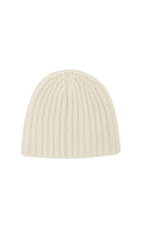 Lutz Knit Knit Hat in Ivory Cashmere