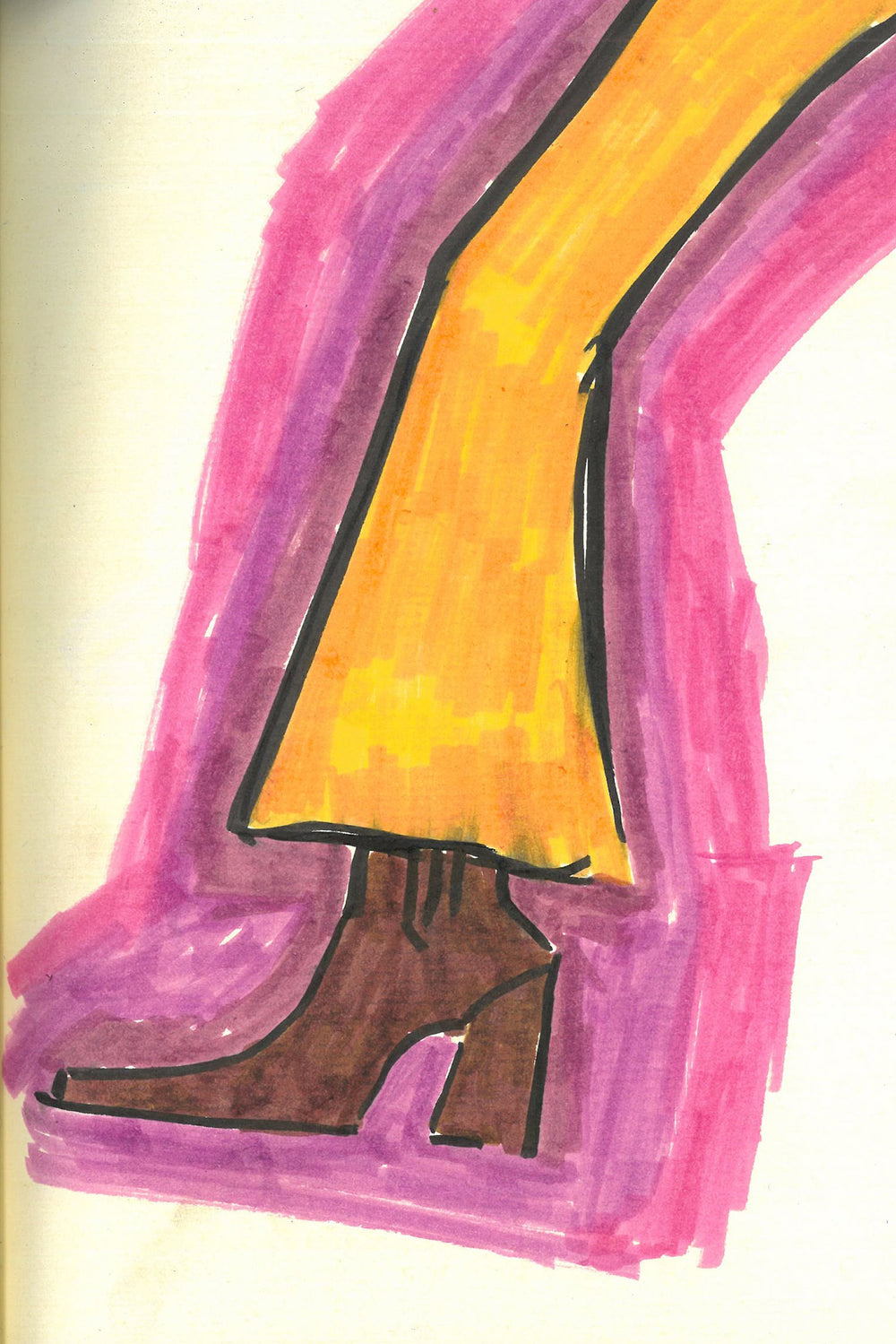 Luke High Heel Ankle Boot in Navy Suede