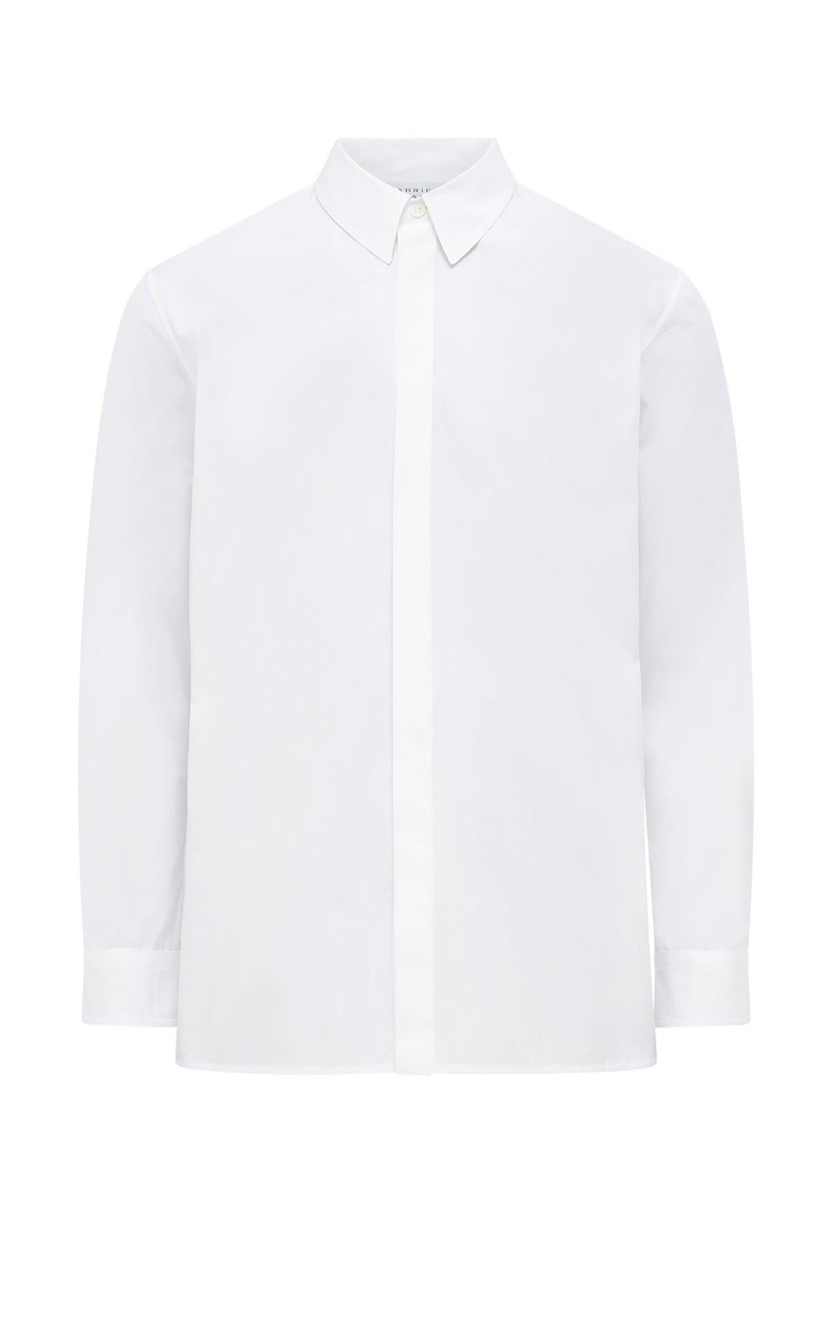 Nicolas Shirt in White Sea Island Cotton Poplin