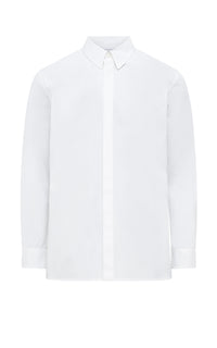 Nicolas Shirt in White Sea Island Cotton Poplin