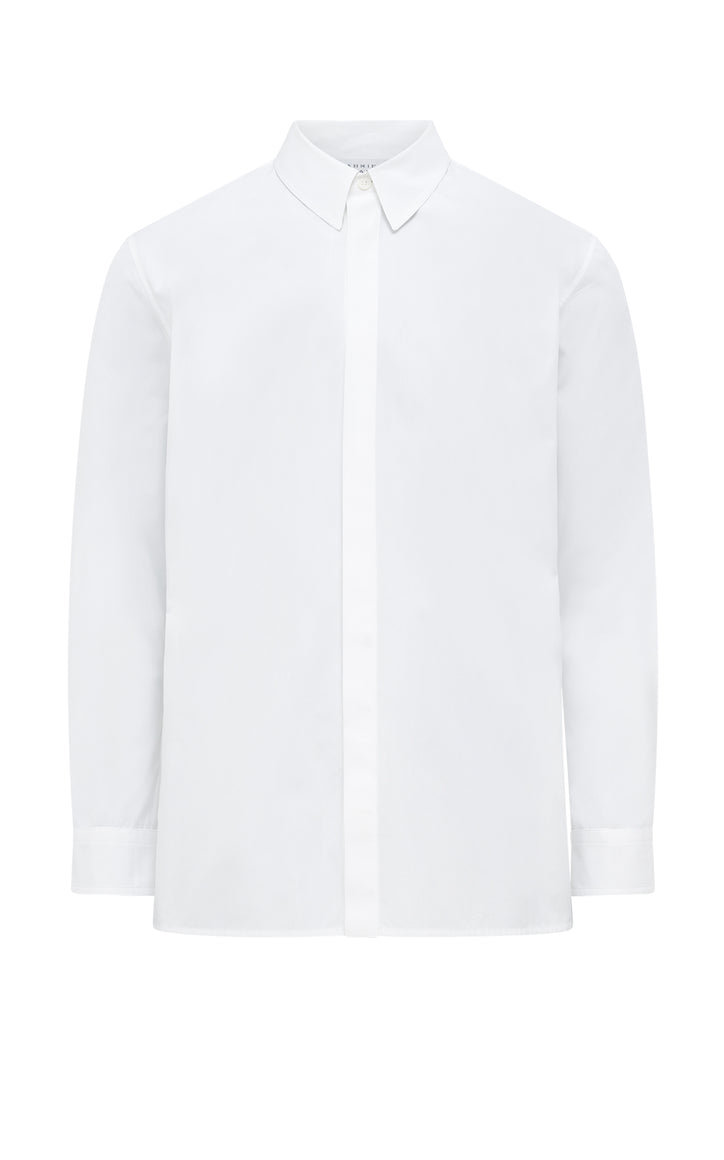 Nicolas Shirt in White Sea Island Cotton