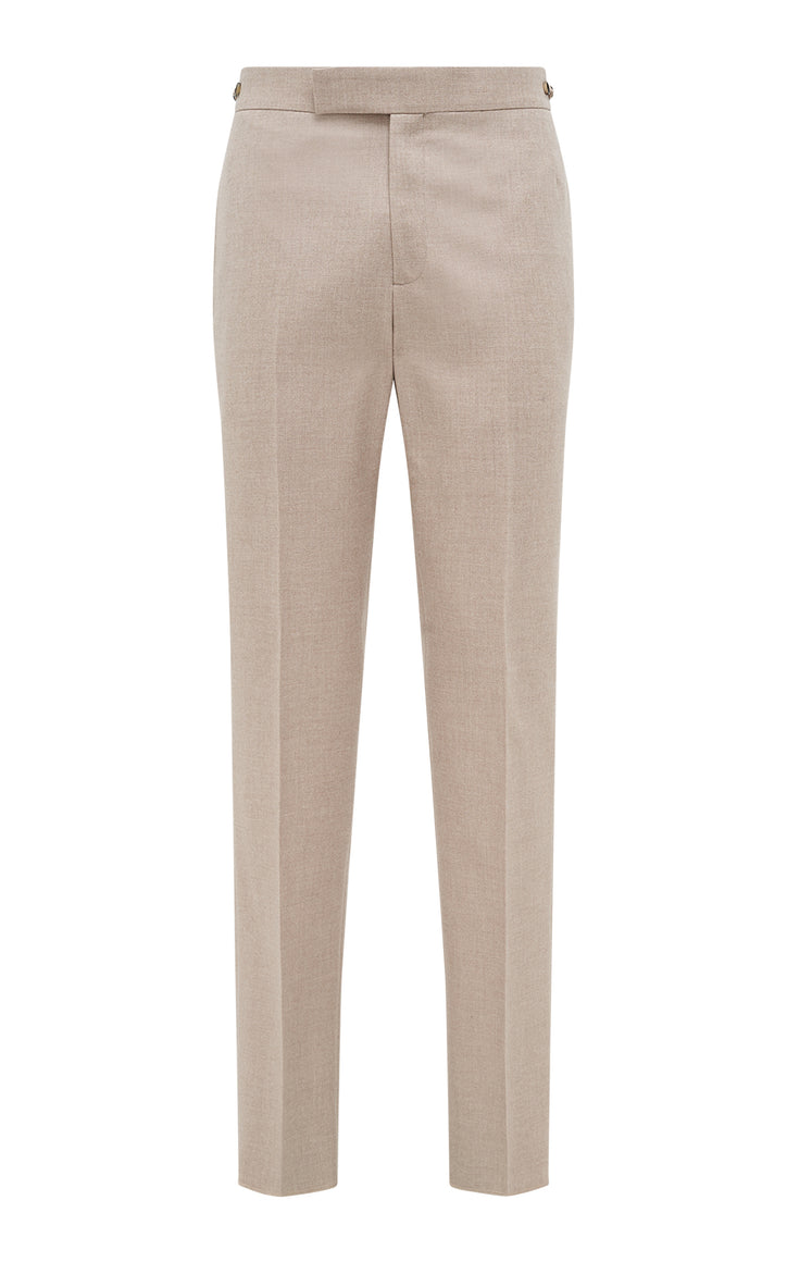 Sebastian Pant in Camel Virgin Wool Cashmere Flannel