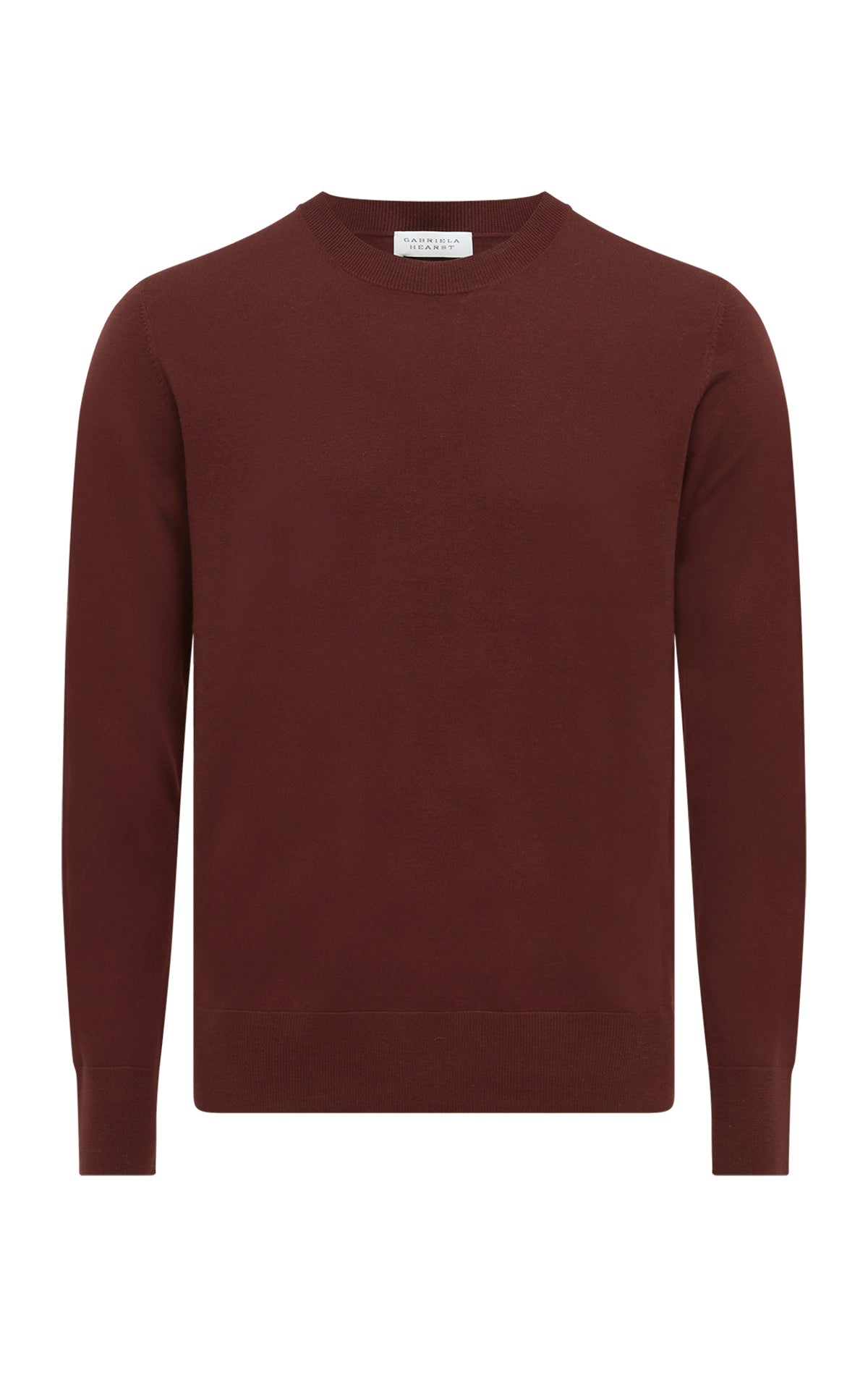Palco Knit Sweater in Burnt Sienna Merino Wool