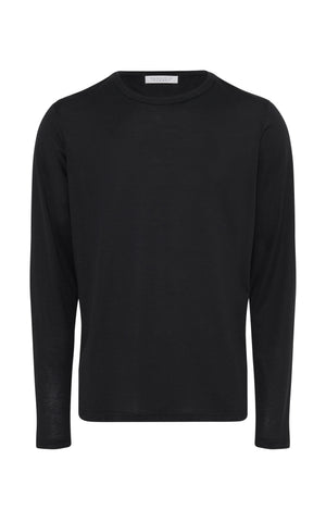 Owen Tee in Black Cashmere