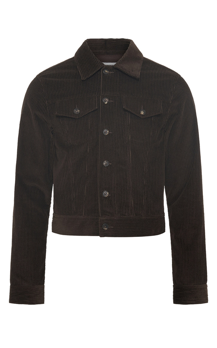 Barry Trucker in Chocolate Fine Cashmere Corduroy