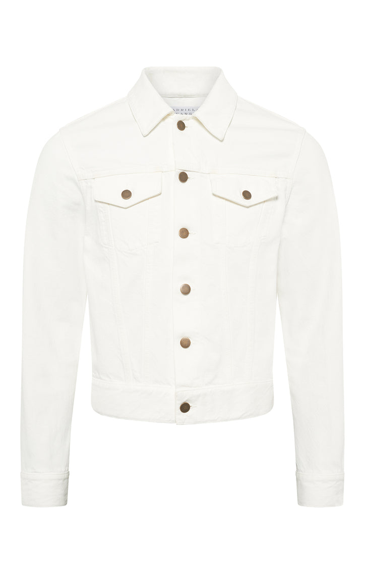 Barry Trucker in White Recycled Cotton Denim