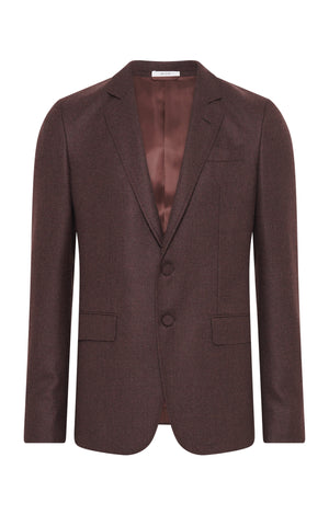 Irving Jacket in Burnt Sienna Virgin Wool Cashmere