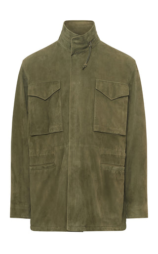 Darwin M65 Jacket in Olive Suede M