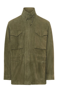 Darwin M64 Jacket in Olive Suede